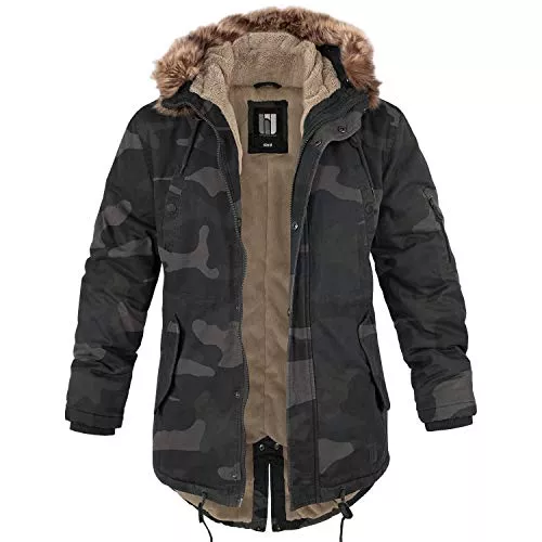 bw-online-shop Mäntel bw-online-shop Winterparka Fishtail mit Futter Herren Parka Jacke
