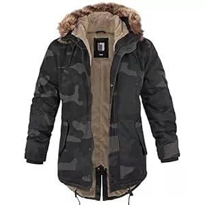 bw-online-shop Mäntel bw-online-shop Winterparka Fishtail mit Futter Herren Parka Jacke