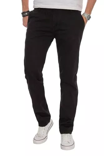 ALESSANDRO SALVARINI Hosen ALESSANDRO SALVARINI Herren Designer Chino Stoff Hose Chinohose Regular Fit AS016