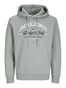 JACK & JONES Kapuzenpullover Jack & Jones Male Kapuzenpullover Plus Size Logo Kapuzenpullover