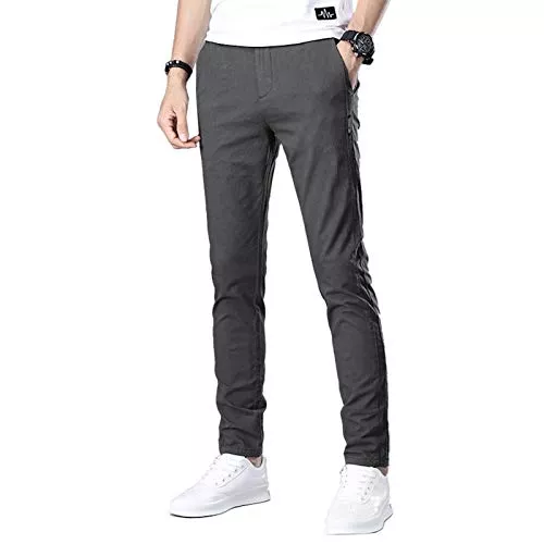 Elonglin Hosen Elonglin Herren Stretch Chino Hose Slim Fit Arbeitshose Casual Cotton Bottom
