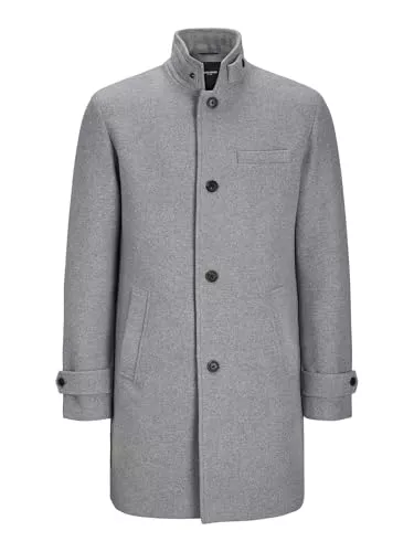 JACK & JONES Mäntel JACK & JONES JJEMELTON WOOL BLEND COAT SN Männer Wintermantel schwarz Basics, Streetwear