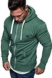 Amaci&amp;Sons Kapuzenpullover Amaci&amp;Sons Herren Zipper Kapuzenpullover Sweatjacke Pullover Hoodie Sweatshirt 1-04029