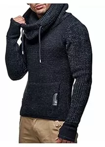 Leif Nelson Pullover & Strickmode Leif Nelson Herren Strickpullover mit Kragen/Hochwertiger Winterpullover im Regular Fit Schnitt, ideal für Casual-Looks, in vielfältigen Größen und Farben verfügbar