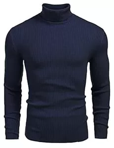 COOFANDY Pullover & Strickmode COOFANDY Herren Rollkragen Pullover Langarmshirt Feinstrick Sweater Rollkragen Freizeit Slim fit Basic Männer Pullover