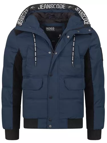 Indicode Jacken Indicode Herren INJakobe Winterjacke mit Kapuze | Herrenjacke warme Freizeitjacke Männer