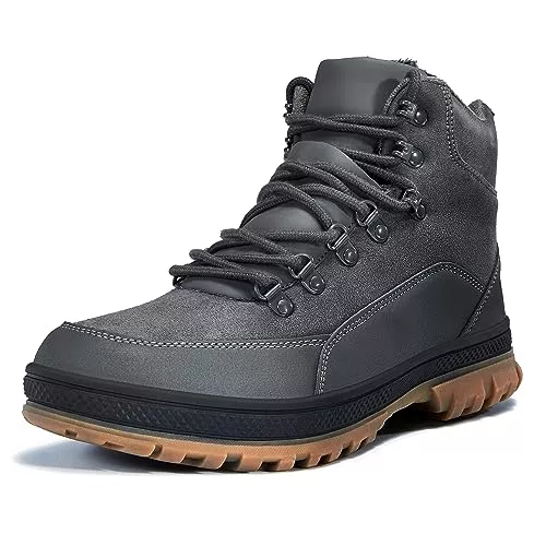 Wondamo Stiefel Wondamo Herren Winterstiefel Warm Gefüttert Leichte Schneestiefel Wasserdicht rutschfest Winterschuhe Outdoor Winterboots für Herren