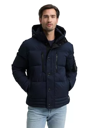 TOM TAILOR Jacken & Westen TOM TAILOR Herren 1046971 Pufferjacke mit abnehmbarer Kapuze