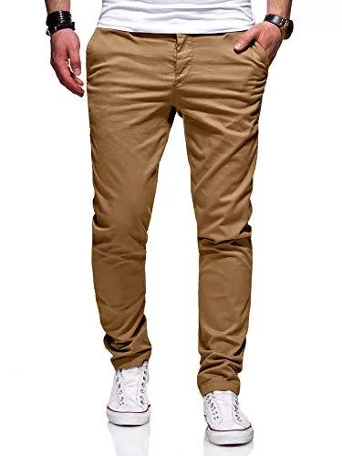 behype. Jeans behype. Herren Basic Chino Jeans-Hose Stretch Regular Slim-Fit 80-0310