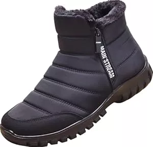 GILKUO Stiefel GILKUO Winterschuhe Herren Warme Gefüttert Winterstiefel Reißverschluss