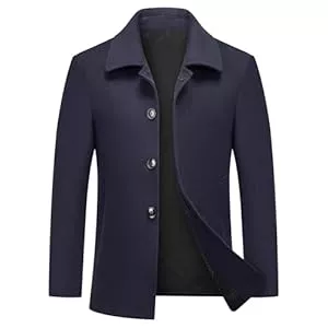 MODFUL Mäntel MODFUL Herren Kurzer Wollmantel Warm Wolle Lässiger Mantel Peacoat Slim Fit für Business