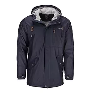 Dry Fashion Mäntel Dry Fashion Herren Regenjacke Bergen - Herrenjacke Regenmantel Männer Jacke Gefüttert Winddicht Wasserdicht