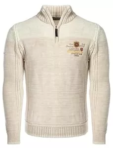 Carisma Pullover & Strickmode Carisma Strickpullover für Herren ? Herren Troyer mit Stickerei ? Angenehmer Regular Fit Pullover für Büro und Freizeit 7803