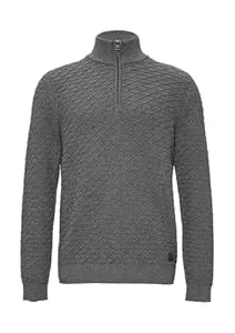 s.Oliver Pullover & Strickmode s.Oliver Strukturierter Pullover mit Half-Zip