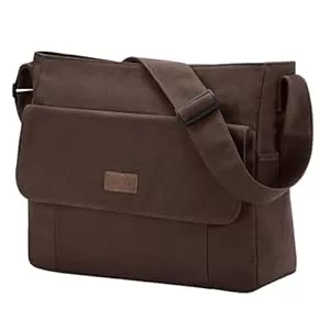 Chase Chic Taschen & Rucksäcke Chase Chic Canvas Umhängetaschen Damen Herren, Große Schultertasche Messenger Tasche Casual Tote Bag für Arbeit/Reisen/Schule