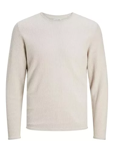 JACK & JONES Pullover & Strickmode JACK & JONES Male Strickpullover Einfarbig Strickpullover