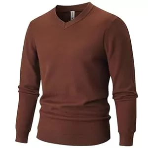 VEIISAR Pullover & Strickmode VEIISAR Herren Pullover mit V-Ausschnitt 360g - Dicke Variante - Pullover Wärme für Herbst/Winter - Weicher Bequemer Strickpullover