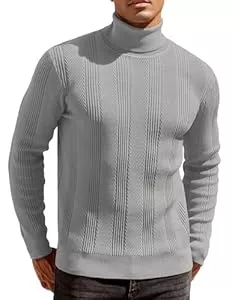 COOFANDY Pullover & Strickmode COOFANDY Rollkragenpullover Herren Slim Fit Pullover Casual Business Rollkragenshirt Männer Rollkragen Pulli Sweater Winterpullover