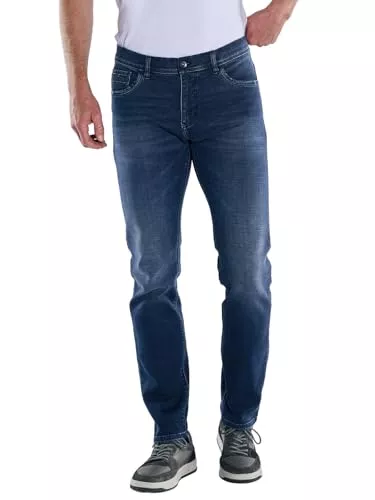 engbers Jeans engbers Herren Super-Stretch-Jeans Regular, Marineblau