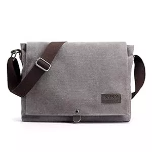CORIOS Taschen & Rucksäcke CORIOS Retro Herren Schultertasche Canvas Henkeltaschen Umhängetaschen Casual Bürotaschen Groß Kuriertasche Handtasche für Reise Schule Hochschule Arbeit Outdoor