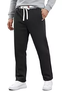 VOGSTART Hosen VOGSTART Herren Mit Sherpa-Futter Hose Winter Warm Athletische Gefütterte Feuchtigkeitsableitend Mit Taschen Bequem S-2XL