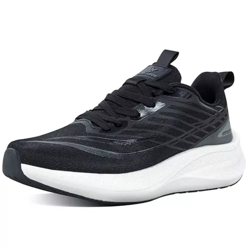 HUSKSWARE Sneaker & Sportschuhe HUSKSWARE Herren Laufschuhe – Leichte Thick‑Sohle Sportschuhe mit Elastischer Eva‑Dämpfung &amp; TPU Fußgewölbe‑Support – Ideal für Urbaner Alltag, Büro, Joggen &amp; Fitness