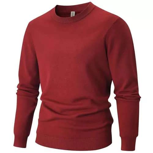 VEIISAR Pullover & Strickmode VEIISAR Herren Rundhalspullover 360g - Dicke Variante - Pullover Wärme für Herbst/Winter - Weicher Bequemer Strickpullover