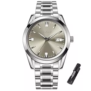 Taxau Uhren Taxau Edelstahl Herrenuhren wasserdichte Uhren Luxus Business Uhren Multifunktion Leuchtdatum Geschenk Männer