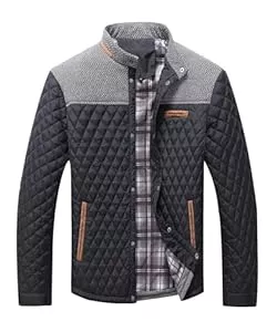 Zaitun Jacken Zaitun Herren Diamond Gesteppte Pufferdaune Jacke Leichte Warm Windbreaker Lässige Bomberjacken