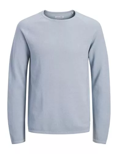 JACK &amp; JONES Pullover & Strickmode JACK &amp; JONES Herren Strickpullover Rundhals Basic Langarm Sweater Baumwolle Shirt JJEHILL