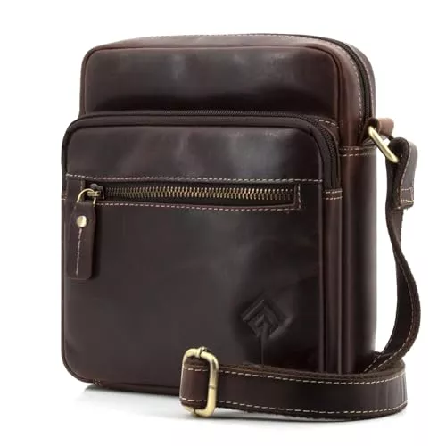 JOREY Taschen & Rucksäcke JOREY Leder Herren Umhängetasche Männer Schultertasche aus Echtleder für Business Arbeit Reise Leder Männerhandtasche