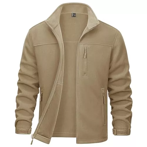 TACVASEN Jacken TACVASEN Herren Fleecejacke Warme Outdoor Mid Layer Full Zip Microfleece Jacket