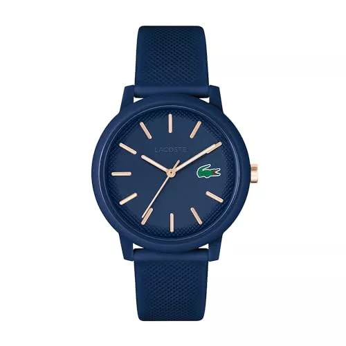 Lacoste Uhren Lacoste Analog Quarzuhr für Herren oder Damen Kollektion Lacoste.12.12 mit einem stilvollen Silikonarmband mit Petit Piqué-Textur