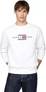 Tommy Hilfiger Pullover & Strickmode Tommy Hilfiger Herren Sweatshirt Flag ohne Kapuze