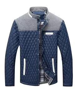 Zaitun Jacken Zaitun Herren Diamond Gesteppte Pufferdaune Jacke Leichte Warm Windbreaker Lässige Bomberjacken