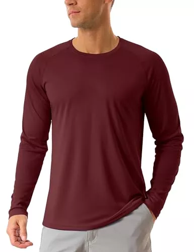 TACVASEN Langarmshirts TACVASEN Herren UPF 50+ UV Sonnenschutz Langarmshirt Outdoor Langarm T-Shirt Rashguard