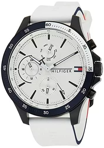 Tommy Hilfiger Uhren Tommy Hilfiger Herren Analoger Quarz Uhr mit Silikon Armband