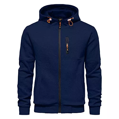CTU Kapuzenpullover CTU Herren Hoodies Zip Up Langarm Fleece Sweatshirts Hoodies für Männer S-3XL