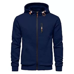 CTU Kapuzenpullover CTU Herren Hoodies Zip Up Langarm Fleece Sweatshirts Hoodies für Männer S-3XL