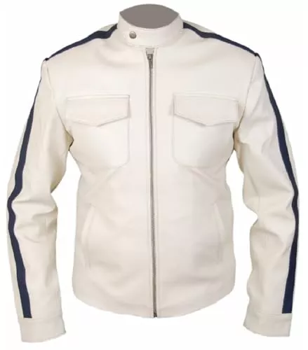 ZM ATTIRE Jacken ZM ATTIRE Need For Speed Tobey Marshall Herren-Jacke, Leder, Weiß