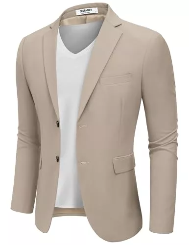 COOFANDY Blazer COOFANDY Herren Sakko Sportlich Freizeit Blazer Anzugjacken Business Jackett Regular Fit Zwei Knöpfe