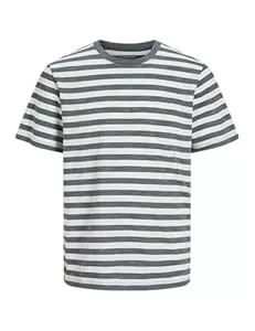 JACK &amp; JONES T-Shirts Jack &amp; Jones Herren Jorvarenna Stripe Tee Ss Crew Neck Jorvarenna Stripe Tee Ss Crew Neck (1er Pack)