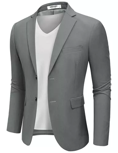 COOFANDY Blazer COOFANDY Herren Sakko Sportlich Freizeit Blazer Anzugjacken Business Jackett Regular Fit Zwei Knöpfe