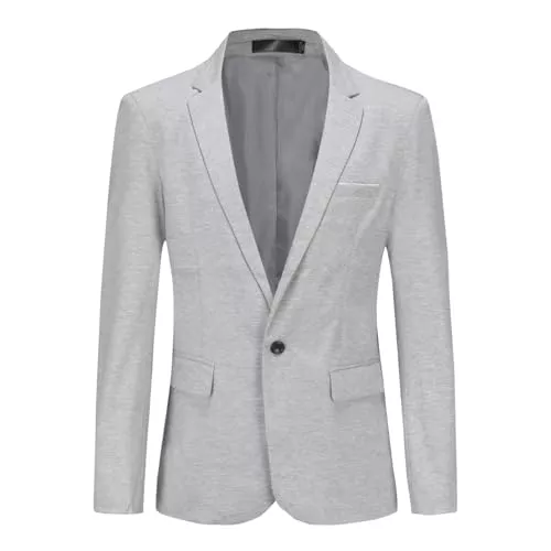 YFFUSHI Blazer YFFUSHI Sakko Herren 1 Knopf Sportlich Blazer Regular Fit Business Freizeit Anzugjacke Modern Anzug Jackett