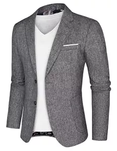 PJ PAUL JONES Blazer PJ PAUL JONES Herren Sakko Sportlich Regular Fit Business Anzugjacke Modern Freizeit Blazer mit 2 Knöpfe