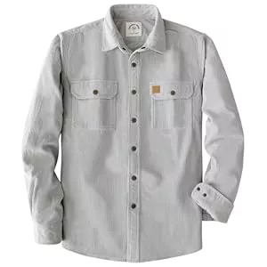 Dubinik Jacken Dubinik® 8.3 oz Schwere Cord Hemd Herren Jacke Langarm Vintage Freizeit Druckknöpfen Doppelte Brusttaschen Regular Fit