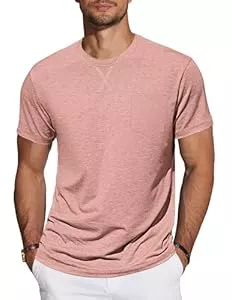 TARAINYA T-Shirts TARAINYA T-Shirt Herren Baumwolle Kurzarm Rundhals Einfarbig Shirts Männer Sommer M-4XL