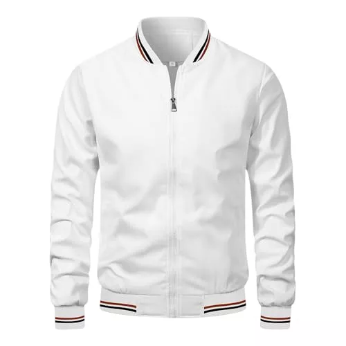 QARIDO Jacken QARIDO Sommer jacke Für Herren, Lange Ärmel, Dünne Baseballjacken, Leichte Atmungsaktive Jacken, Windjacke, Lässige Sport Laufmäntel, Oberteil.