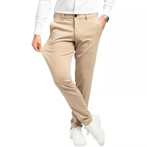 Performance Pants Hosen Performance Pants Herren - Stilvolle Slim Fit Herren Hosen Stretch - Hosen Herren Stretch - Angenehme Praktische Männer Hosen für Business &amp; Freizeit - Bequeme Stoffhose Herren