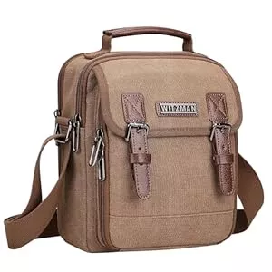 WITZMAN Taschen & Rucksäcke WITZMAN Umhängetasche Herren Schultertasche Crossbody Bag Herren Tasche Umhängen Canvas 8L Kleine Herrenhandtasche für Reise